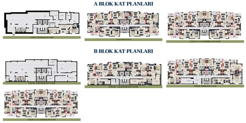 Samsun satılık daire inci palas kat planı