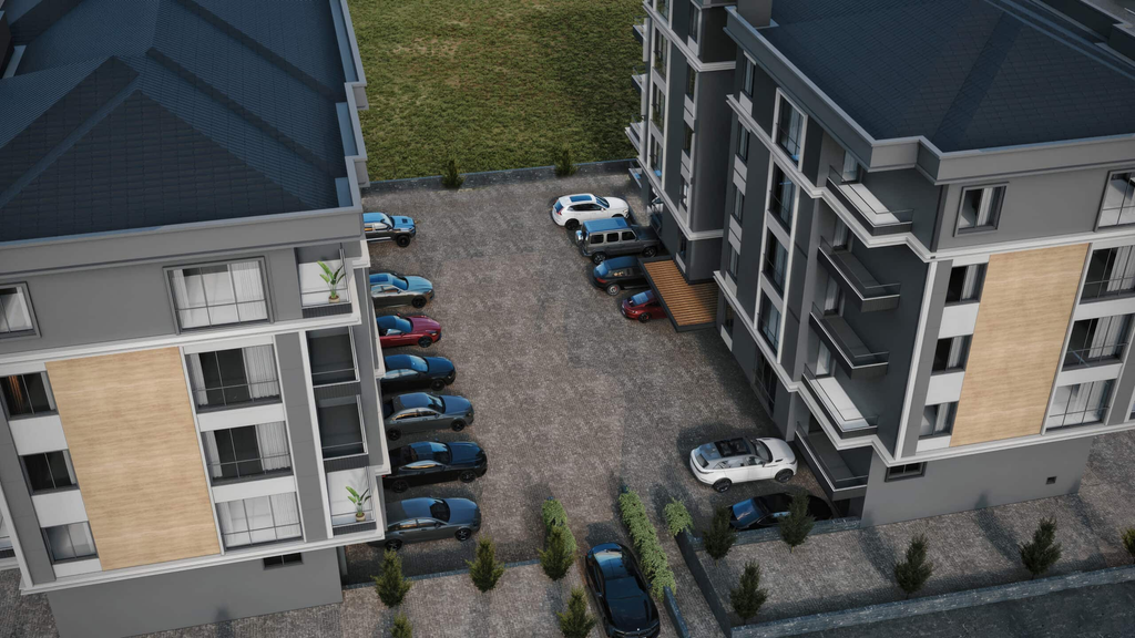 Samsun Satılık Daire İnci Palas Bina Dış Görünümü Doğu Üst Cephe