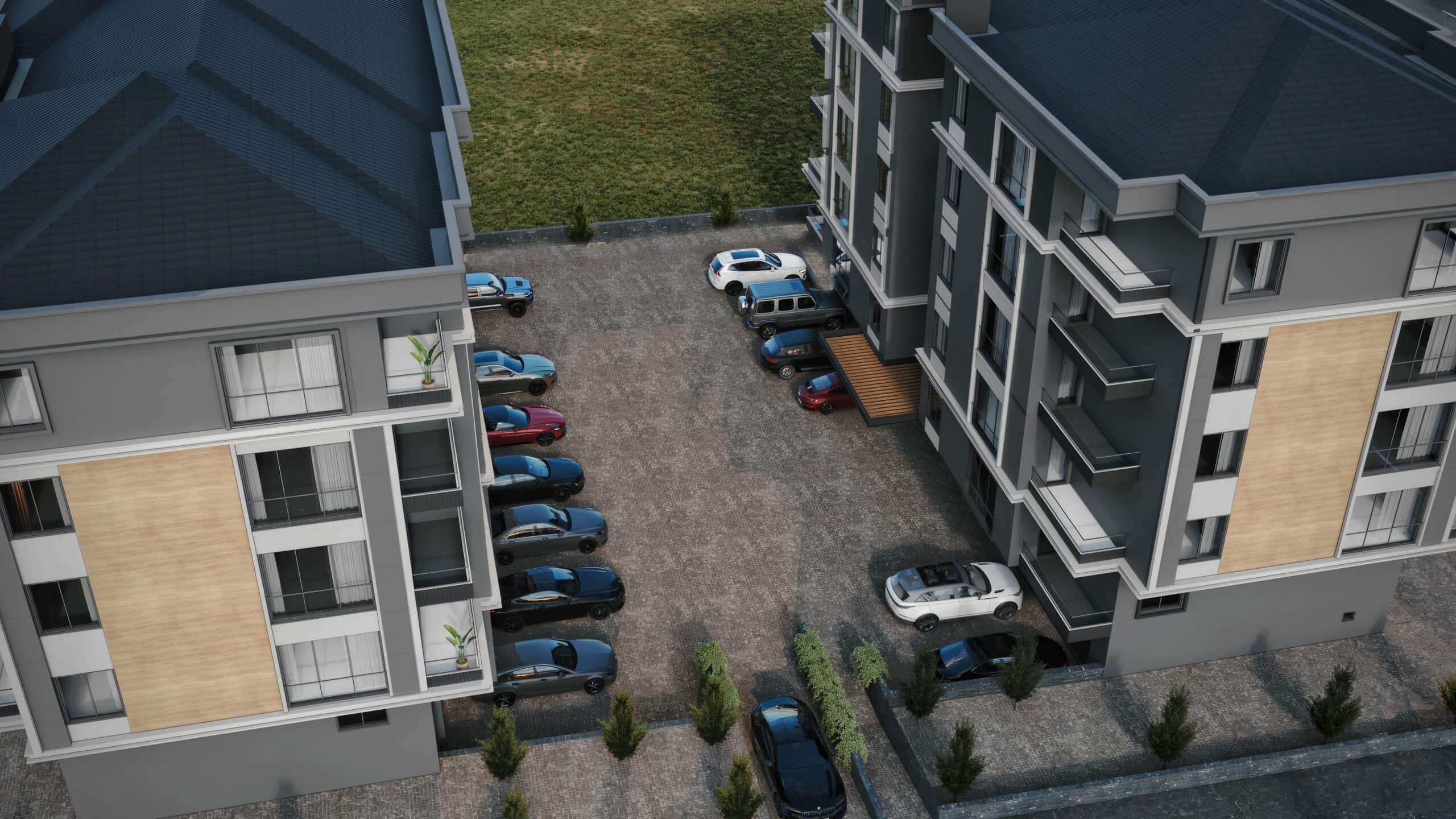 Samsun Satılık Daire İnci Palas Bina Dış Görünümü Doğu Üst Cephe